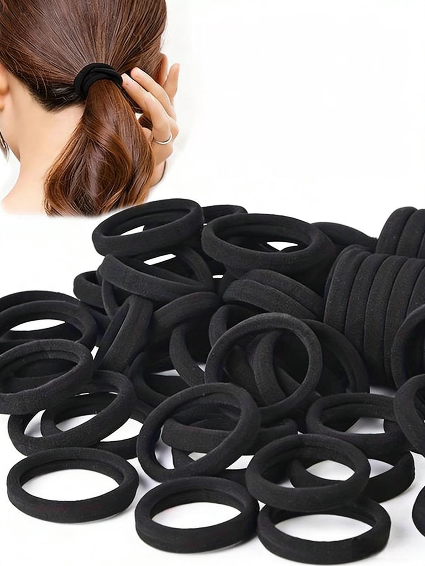 50-Pack Hair Ties, Seamless High Elasticity, No Pulling, Suitable for All Hair Types, High Elastic Ponytail Bands, Won't Catch Accessories