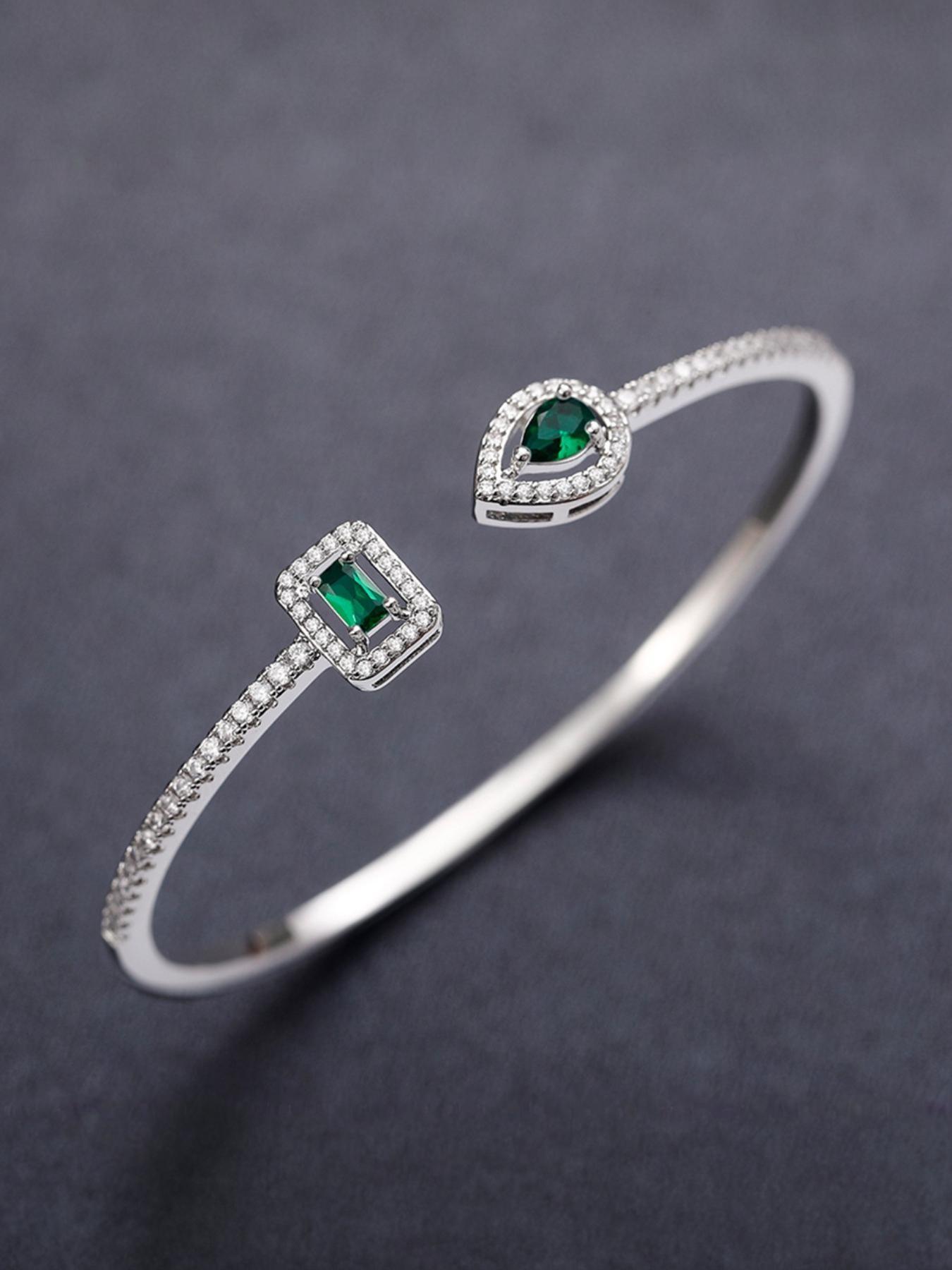 Valentine's Day Gift for Girlfriend Wife, Unique Luxury Bracelet S5214, New Chinese Style Zircon Bangle, Vintage Elegant Hand Chain