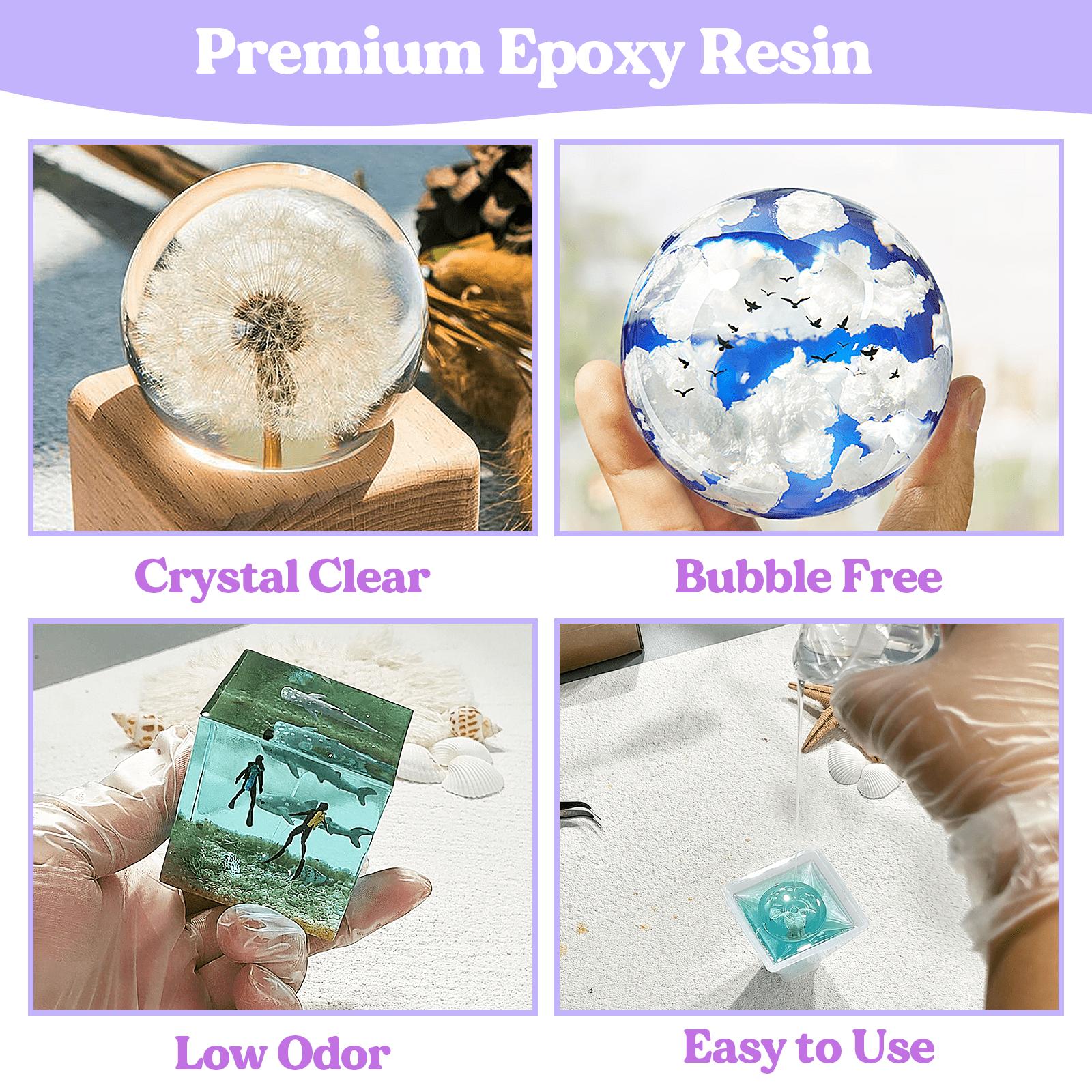 Epoxy Resin Kits and Molds Complete Set, Christams Gifts, 16oz Resin Art Kit with Silicone Molds, Pigment, Dried Flowers, Crafts for Adults, Beginners, Art Supplies for DIY Lovers, DIY Gift for Women