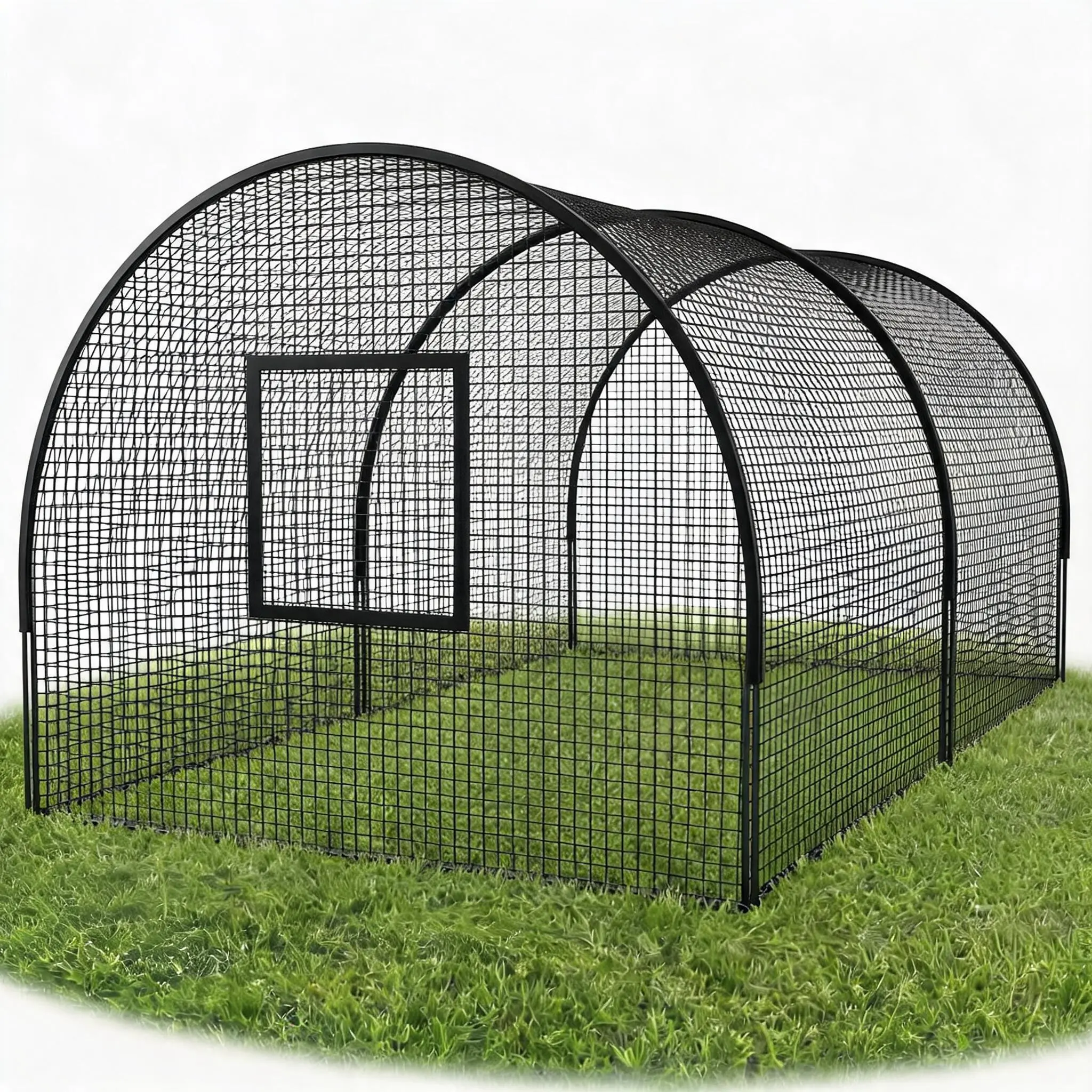 Heavy-Duty Baseball Batting Cage with Sturdy Frame - Multi-Sport Training Net for Hitting & Pitching - Ideal for Backyard or Field Use - Appropriate for Baseball, Softball, Golf - 22/32Ft