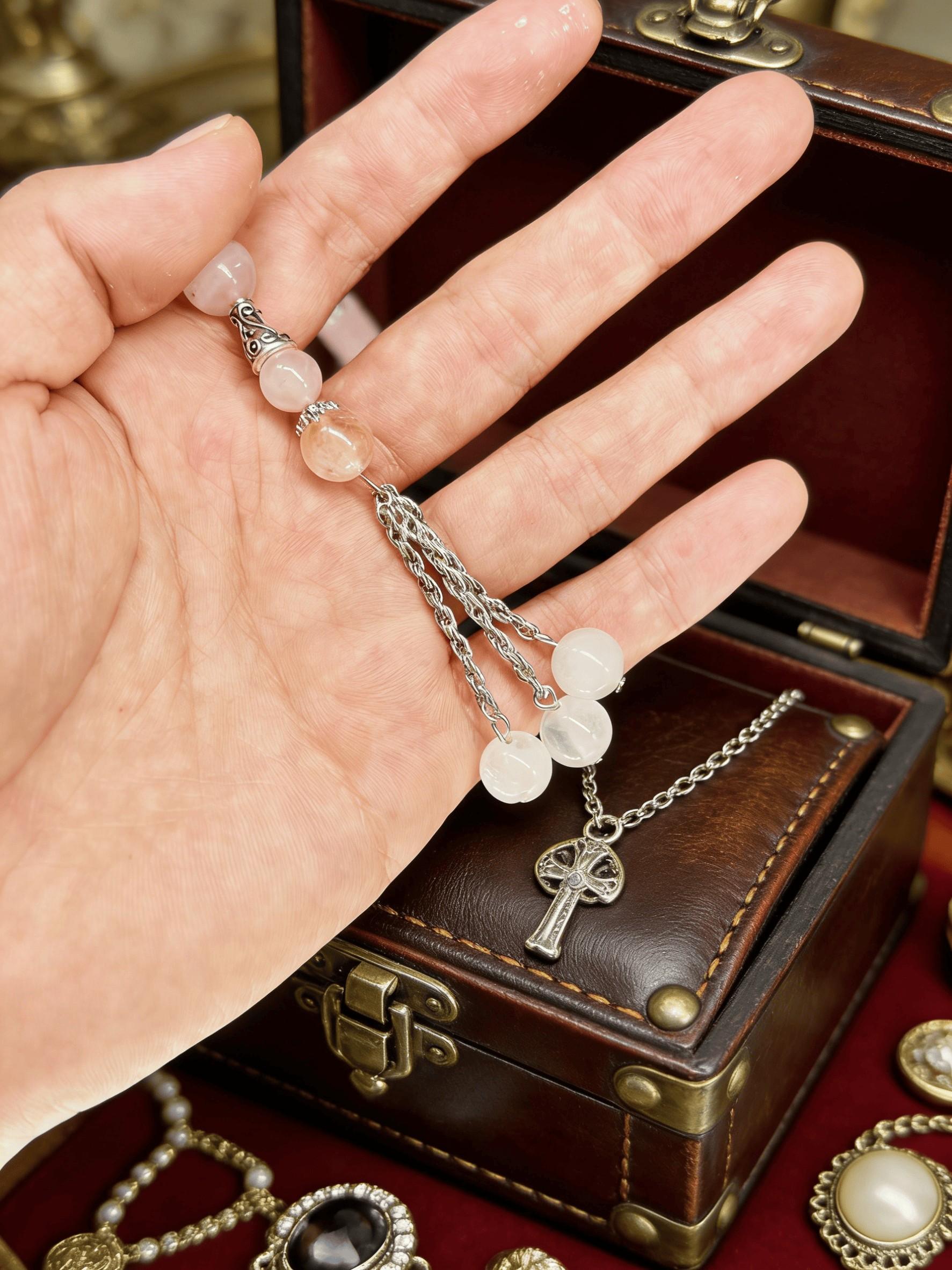 1pcs Crystal Bead Bracelet, Calming Prayer Buddha Beads, Attracts Love and Enhances Relationships, All Seasons Jewelry