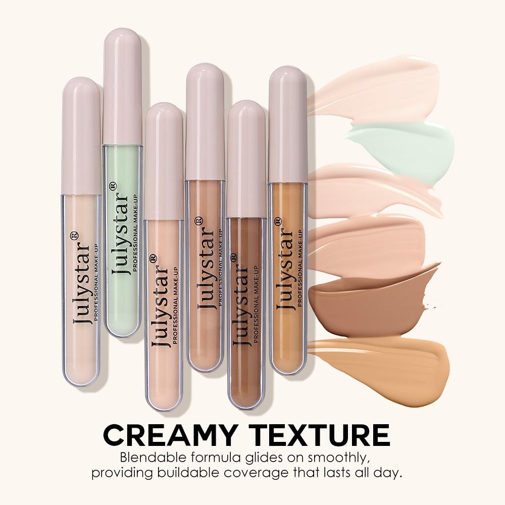 Julystar Multi-Color Concealer Liquid, Matte Finish, Natural Fit, Lightweight Hydrating Texture, Covers Imperfections, Multi-Pack