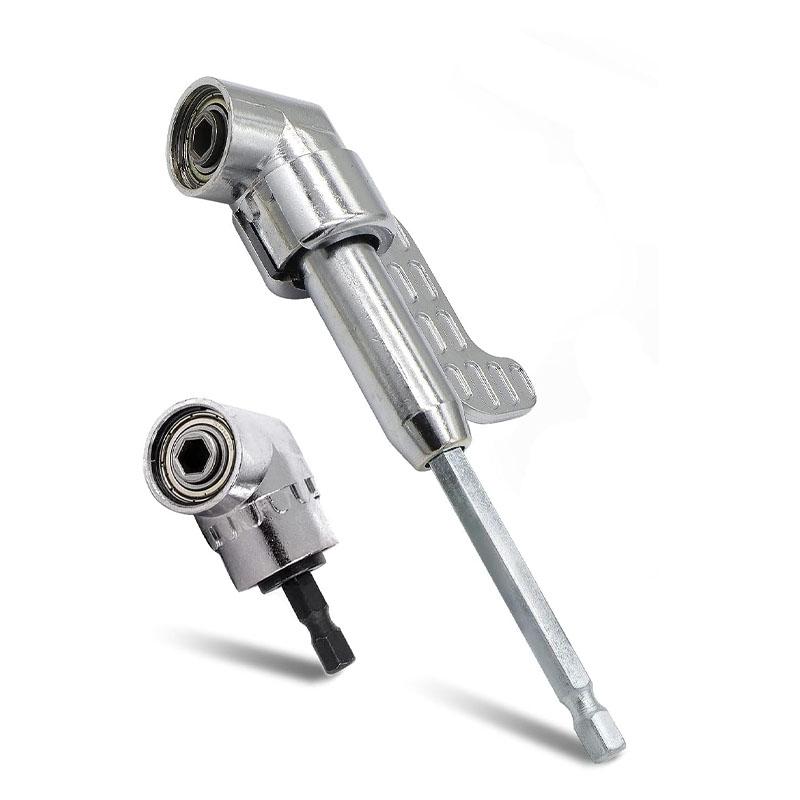 105 Degree Right Angle Drill Adapter, 2025 New Right Angle Head Drill Driver Extension Bit Power Screwdriver Socket Adapter, Corner Tool Screw Hub with Multi-function Bend Screwdriver Bit (Short)
