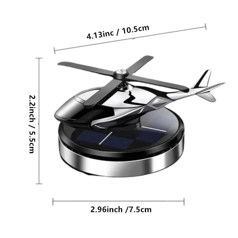 Helicopter Shaped Car Air Fresheners,Rotating Solar Powered Car Freshener, SolarHelicopter Car Aromatherapy, Car InteriorDashboard Decoration, Car Interior Decor,Universal Car Interior Decoration AccessoriesCar Accessories Car Fragrance Diffuser detail 1