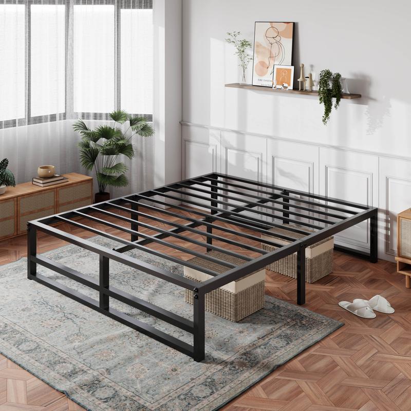 MUTICOR Basic Metal Bed Frame with 14in/18in High Under Bed Platform Storage Space,Heavy Duty Steel Slats Support Bed Base,No Box Spring Needed,Twin Bed Frame,Queen Bed Frame#TikTokShopBlackFriday #ChristmasGifts MUTICOR Basic Metal Bed Frame with 14in/18in High Under Bed Platform Storage Space,Heavy Duty Steel Slats Support Bed Base,No Box Spring Needed,Twin Bed Frame,Queen Bed Frame#TikTokShopBlackFriday #ChristmasGifts
