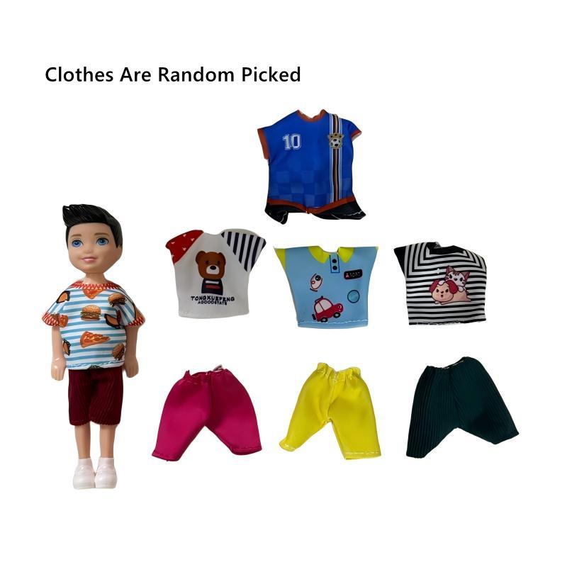 New 5.5 Inch Doll Set, Realistic Mini Bike Balance Toy, Role-Playing Playset, Unisex Kids Toy, Fun Pretend Play Gift