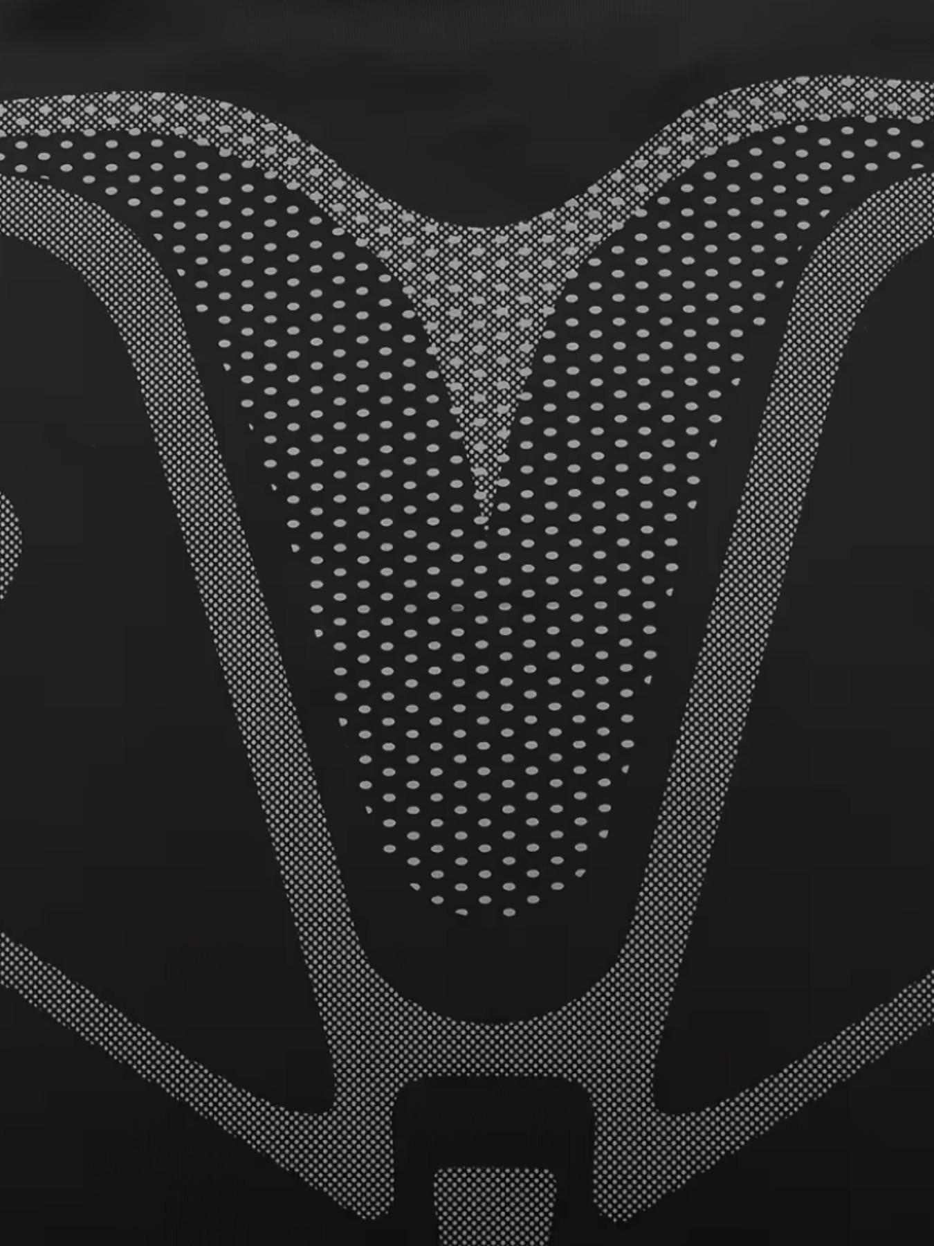 Men's Short Sleeve Sporty Top, Quick-Dry Breathable Knit Fabric, Iceland Print, Ideal for Gym, Running, Boxing, Outdoor Activities