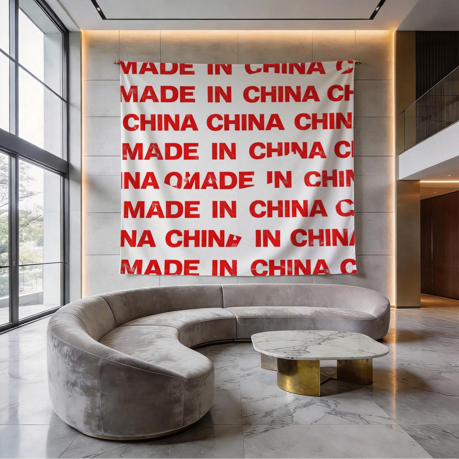 1 Piece Red Letter Themed Printed Decorative Tapestry, HD Digital Printing Wall Hanging Tapestry, Fadeless Polyester All-Season Multi-Purpose Tapestry for Bedroom Living Room & Dorm, Easy to Hang & Machine Washable