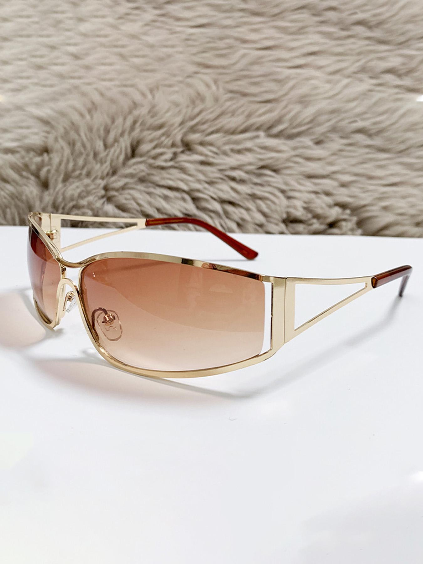 Vintage Frame Sunglasses, Trendy Casual Sunglasses for Women, Fashion Accessories for Everyday Use and Outdoor Activities, Sunglasses Frames