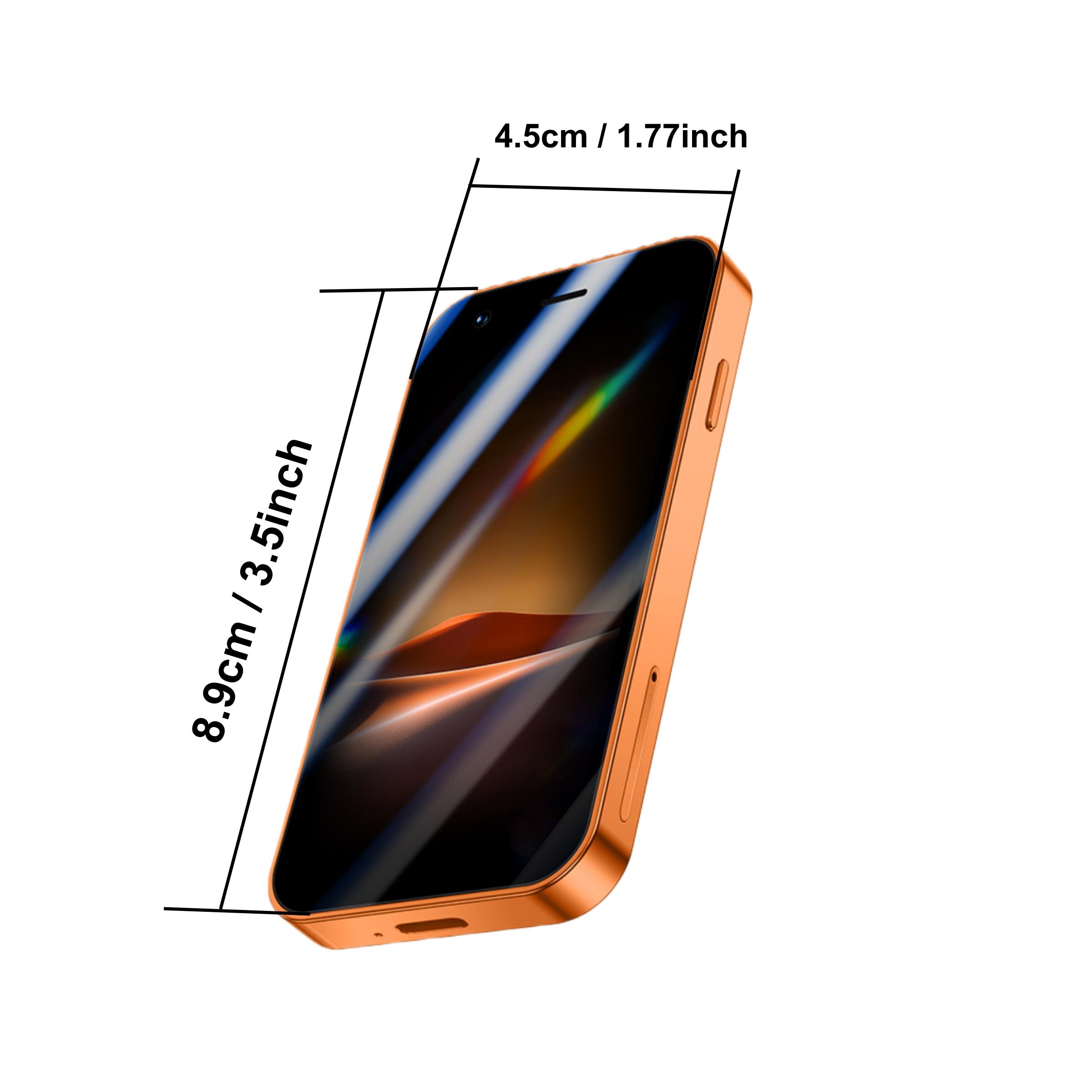 FUFFI Fashionable Mini Smartphone - 3-Inch HD Screen, 2GB RAM + 16GB Storage - Quad-Core Processor, 3G Network, Dual SIM Dual Standby - 900mAh Battery, Android Phone (Smaller Than a Card)