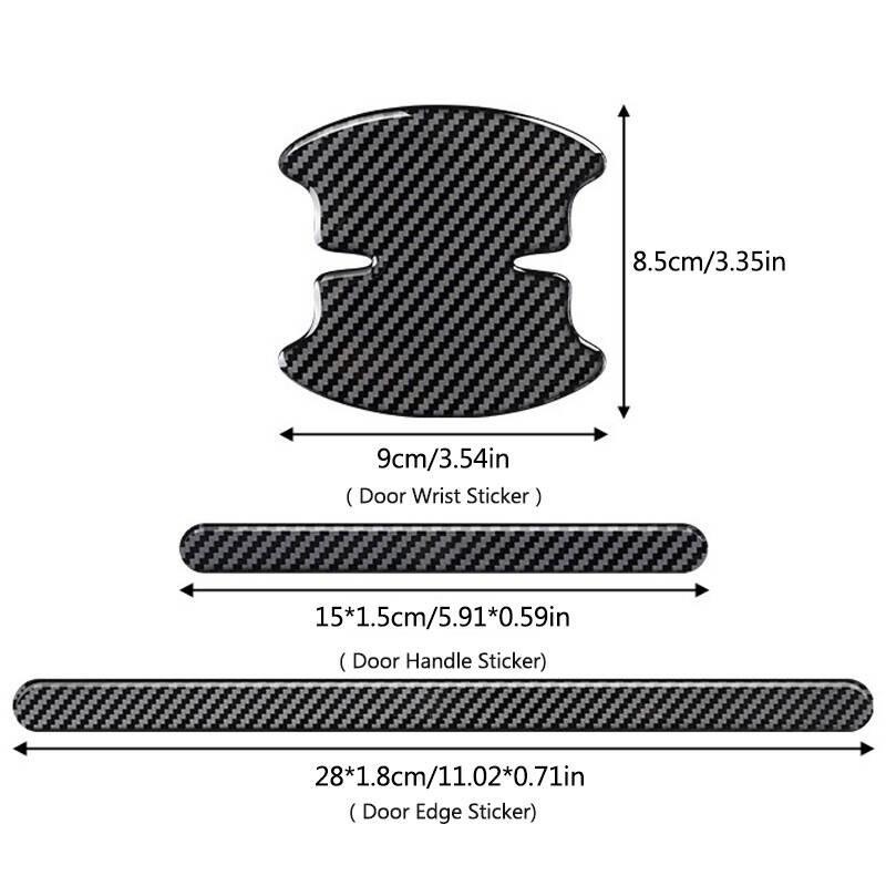 4/8pcs Car Door Handle Bowl Anti-Collision Protective Stickers, Car Decals, Fits Kia Ceed Sportage Rio Proceed K5 Optima Sedona Forte Cerato Venga Soul K3 K5