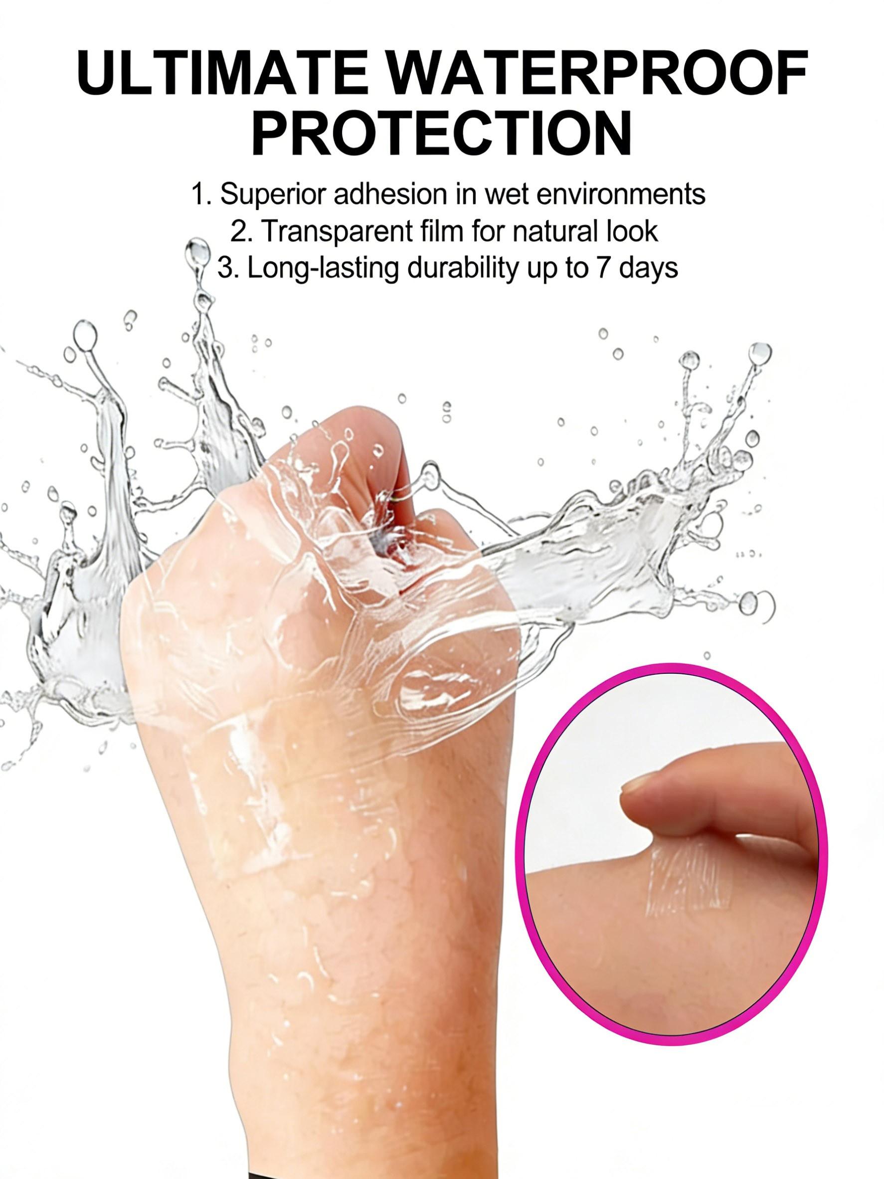 36PCS Double Sided Hair Tape Sticker Strip Adhesive Holder Waterproof for Human Hair Men & Women Toupee Tape Lace Wig Hair System Replacement Extension