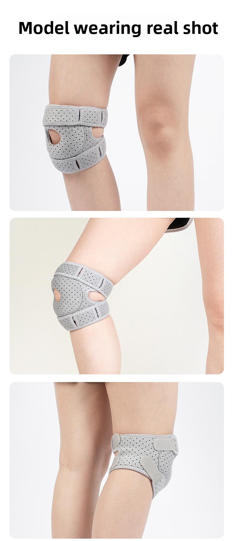 Knee Brace with Patella Gel Pad - Adjustable Compression Knee Support for Running, Gym, Meniscus Tear & Joint Pain Relief