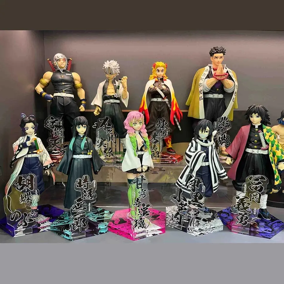 Multiple Demon Slayer Figures Kimetsu No Yaiba Doll Tanjiro Nezuko Zenitsu Figurine Inosuke Warrior Action Figure Model Toys