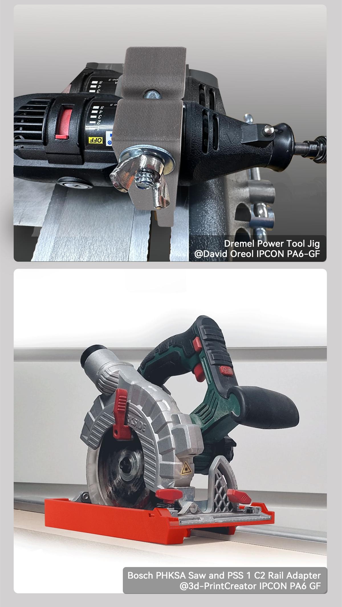 iPCON PA6 CF 250g Trial Size 3D Printing Filament, 1.75mm Black Carbon Fiber Reinforced PA6 High Speed Printing Filament, Ultra Low Warping & High Heat Resistance, High Toughness & Impact Resistance PA6-CF 3D Printer Filament for Testing, Small Project