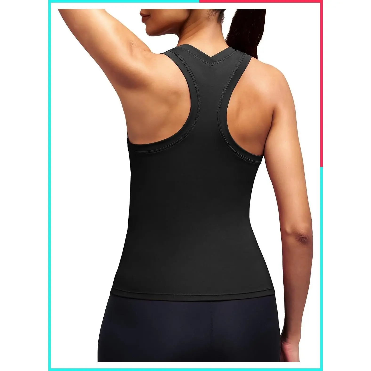 Women's Racerback Workout Tank Tops - Tight Fit Sleeveless Activewear for Gym, Yoga, Athletic Training