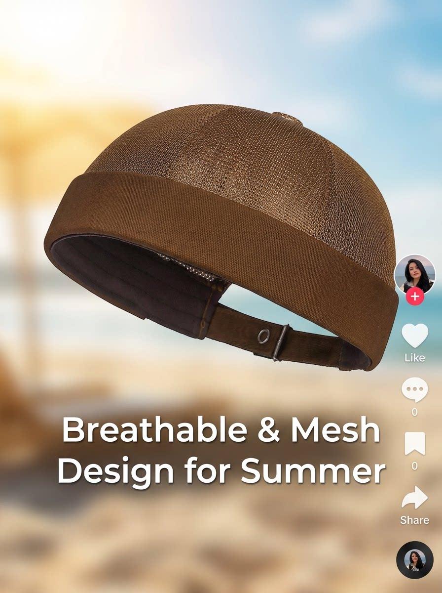 New Summer Sun Protection Fashion Hat, Adjustable Hip Hop Unisex Cap, Breathable Mesh Trucker Hat, Stylish and Comfortable