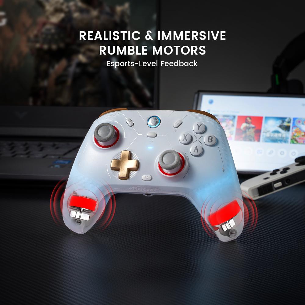 GameSir Cyclone 2 (Not Compatible with Xbox) Wireless Controller for PC/Switch/iOS/Android with Mag-Res TMR Sticks, Hall Effect Triggers, RGB Lighting, 6-Axis Gyro