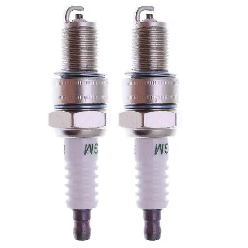 FridayParts 2-Pack Pair Pack F6TC Spark Plugs with Default Specs, Compatible with 131-047, N9YC, for Generators, Lawnmowers
