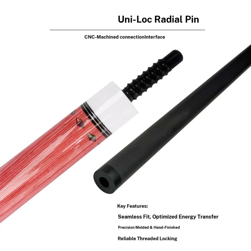 2026 new design billiard cue. Inlaying technique carbon fiber 1/2 billiard cue comes with a cue box and accessories. It features a 58 inch, 11.8mm cue tip Comes with cue case + leather tip + gloves + towel + chalk