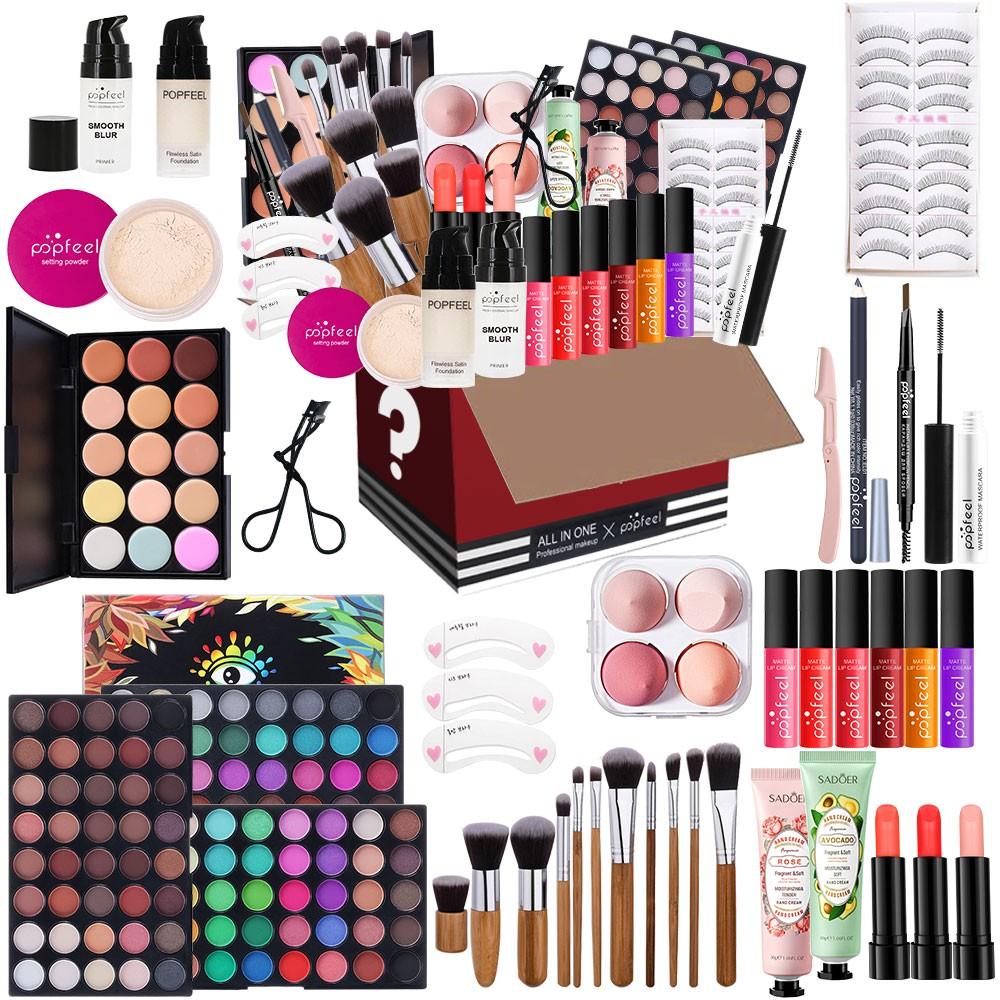 Popfeel Ultimate Makeup Set, 15-Piece All-In-One Makeup Kit, Live Beauty Series, Essential for Beginners & Professionals, Perfect Gift