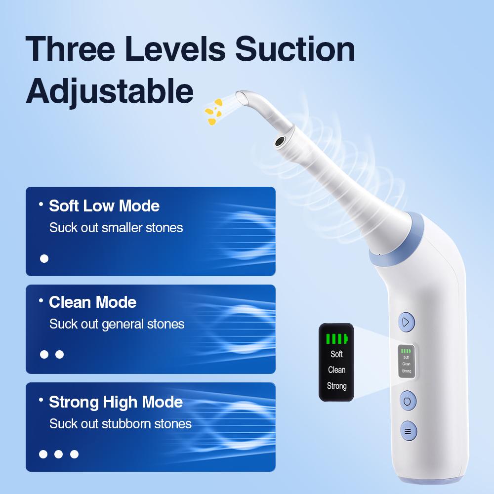 Visible Electric Throat Tonsils Stone Remover with Camera LED Light, 3 Suction Levels Oral Cleaning Tool, Dental Cleaner