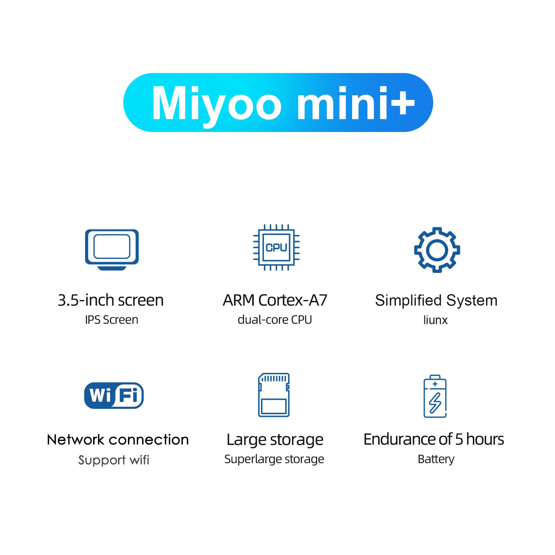 MIYOO Mini Plus Portable Retro Handheld Game Console Mini+ 3.5 Inch IPS Screen Classic Video Game Console Linux System