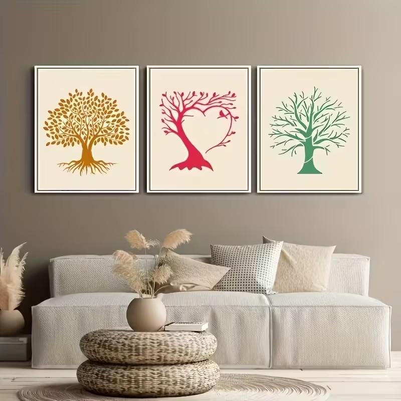 7pcs Tree of Life Stencil, Reusable Plastic Template for Painting, Spray Guns, Canvas Decor, Art Crafts, Wall & Floor Ornament