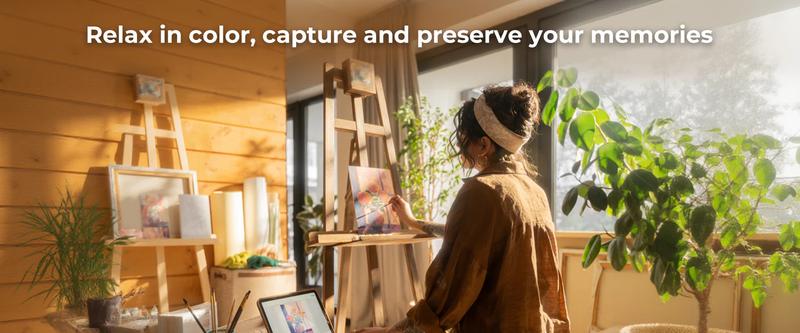 LOKLiK by HTVRONT iPaint Machine for Painting - Custom Paint by Number Sketch by Self, Beginner Friendly to Personalize Paint By Numbers Kit for Adults,White