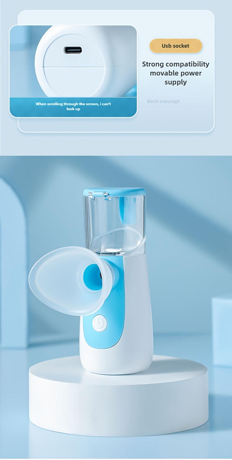 24ML Portable Handheld Nano Mist Sprayer, Rechargeable Mini Facial Atomizer Humidifier, Face & Eye Hydrating Moisturizer Beauty Instrument, USB Rechargeable Skin Care Tool for Home Office Outdoor Travel Use