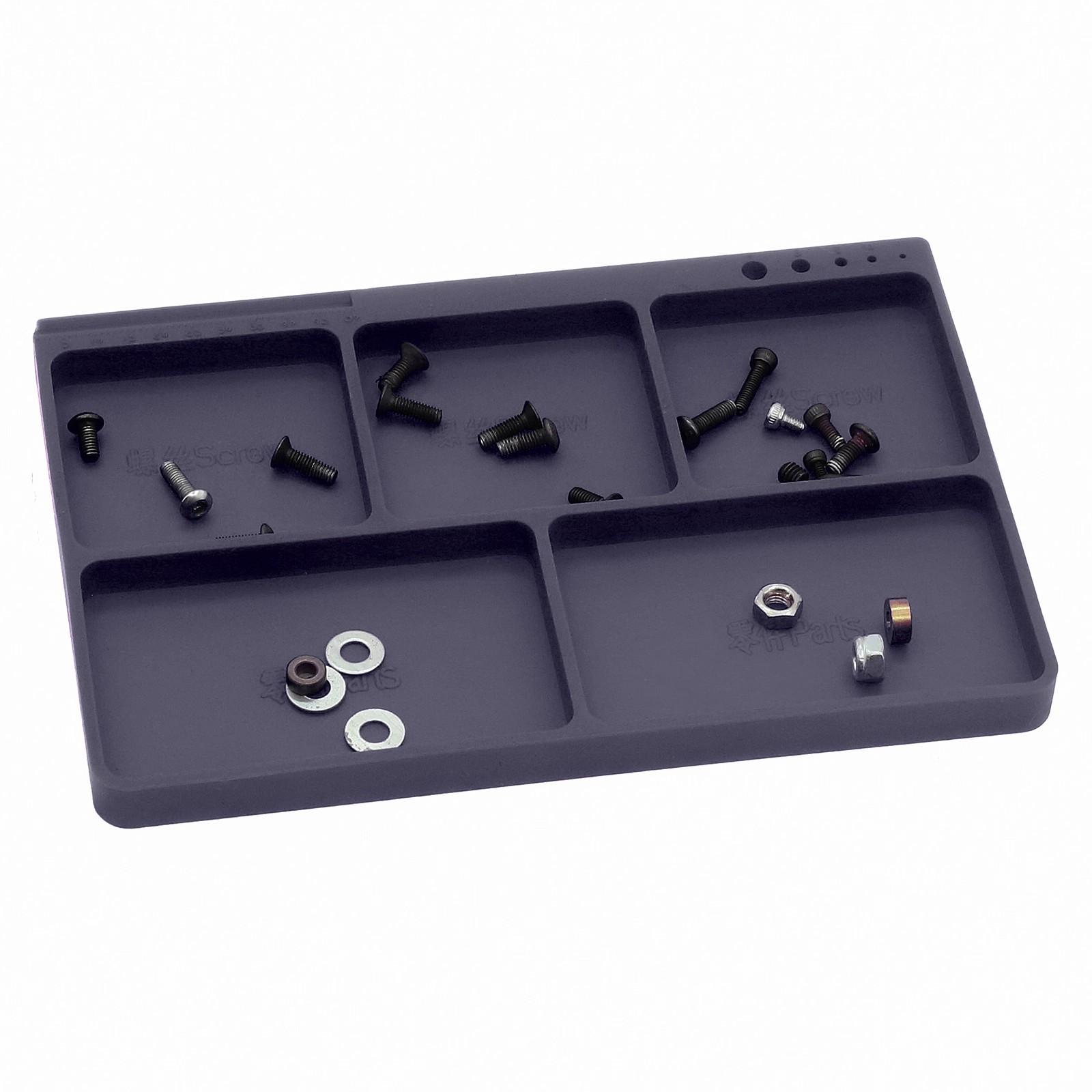RC Model Car Repair Screw Tray, Bearing Nut Silicone Tray, Hardware Storage Disk, RC Hobby Accessories, Organize Small Parts Efficiently
