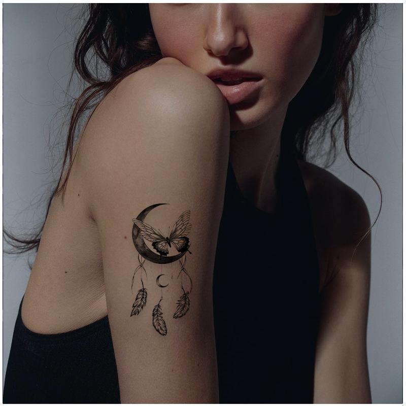36 Sheets Long Lasting Flower Temporary Fake Tattoos For Women Arm Neck, Jellyfish Sunflower Moon Rose For Adults Girl, 3D Temp Realistic Snake Tatoo Stickers Serpent Peony Floral Kids