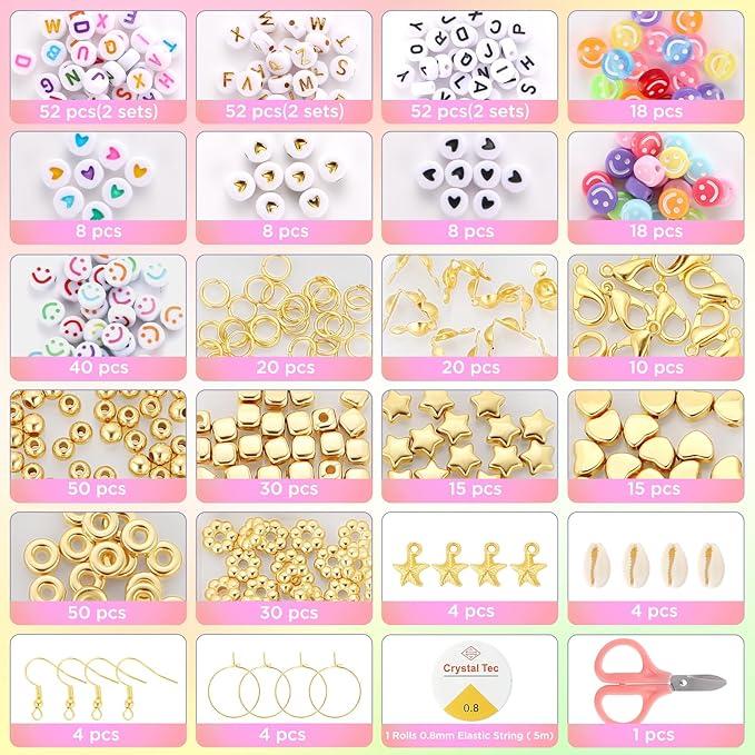 Funtopia Jelly Color Clay Beads Bracelet Making Kit, 5000+Counts Heishi Beads Polymer Clay Beads for Jewelry Making, Friendship Bracelet Kit with Alphabet Letter Beads Smile Face Beads for Girls Gifts Crafts Diy Handmade Funtopia Jelly Color Clay Beads Bracelet Making Kit, 5000+Counts Heishi Beads Polymer Clay Beads for Jewelry Making, Friendship Bracelet Kit with Alphabet Letter Beads Smile Face Beads for Girls Gifts Crafts Diy Handmade