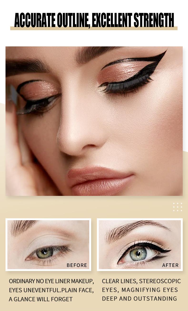 Waterproof Liquid Eyeliner - Smudge-proof, smear-proof, long-lasting precision fiber tip design effortlessly creates perfect eyeliner lines. Black eyeliner pen. Women's makeup. Ideal Christmas Gift Waterproof Liquid Eyeliner - Smudge-proof, smear-proof, long-lasting precision fiber tip design effortlessly creates perfect eyeliner lines. Black eyeliner pen. Women's makeup. Ideal Christmas Gift