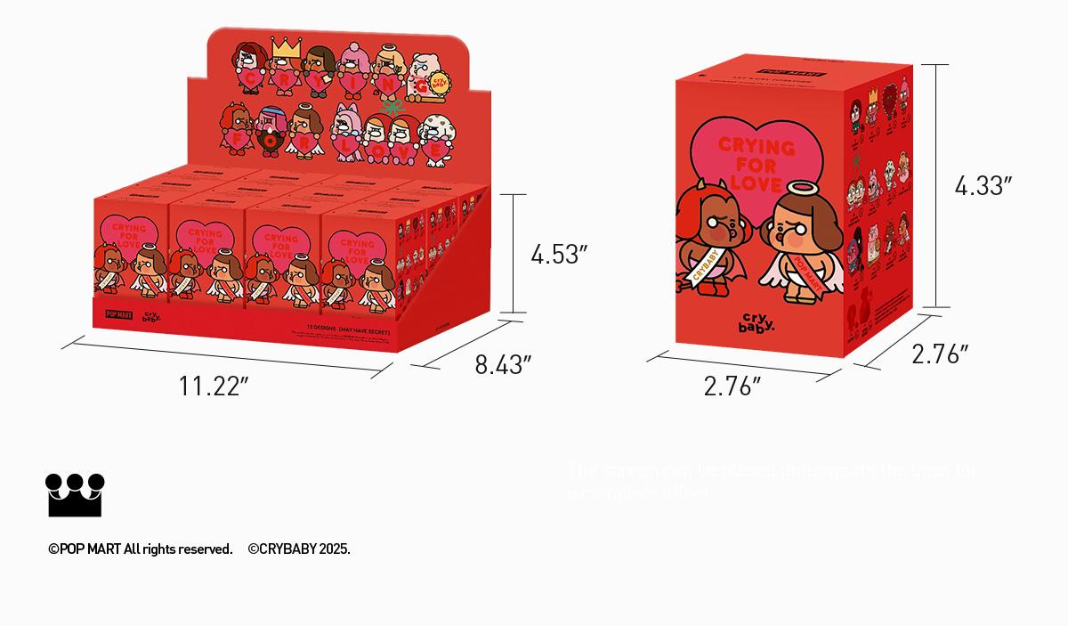 POP MART CRYBABY Crying For Love Series Figures Blind Box, Collectible Toys