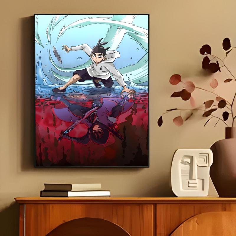 Chinese Action Comedy Scissor Seven Season Poster Waterproof Moisture-Proof Scratch-Resistant Durable HD Self-Adhesive Poster For Living Room Bedroom Cafe Bar Corridor Wall Decor & Gifting