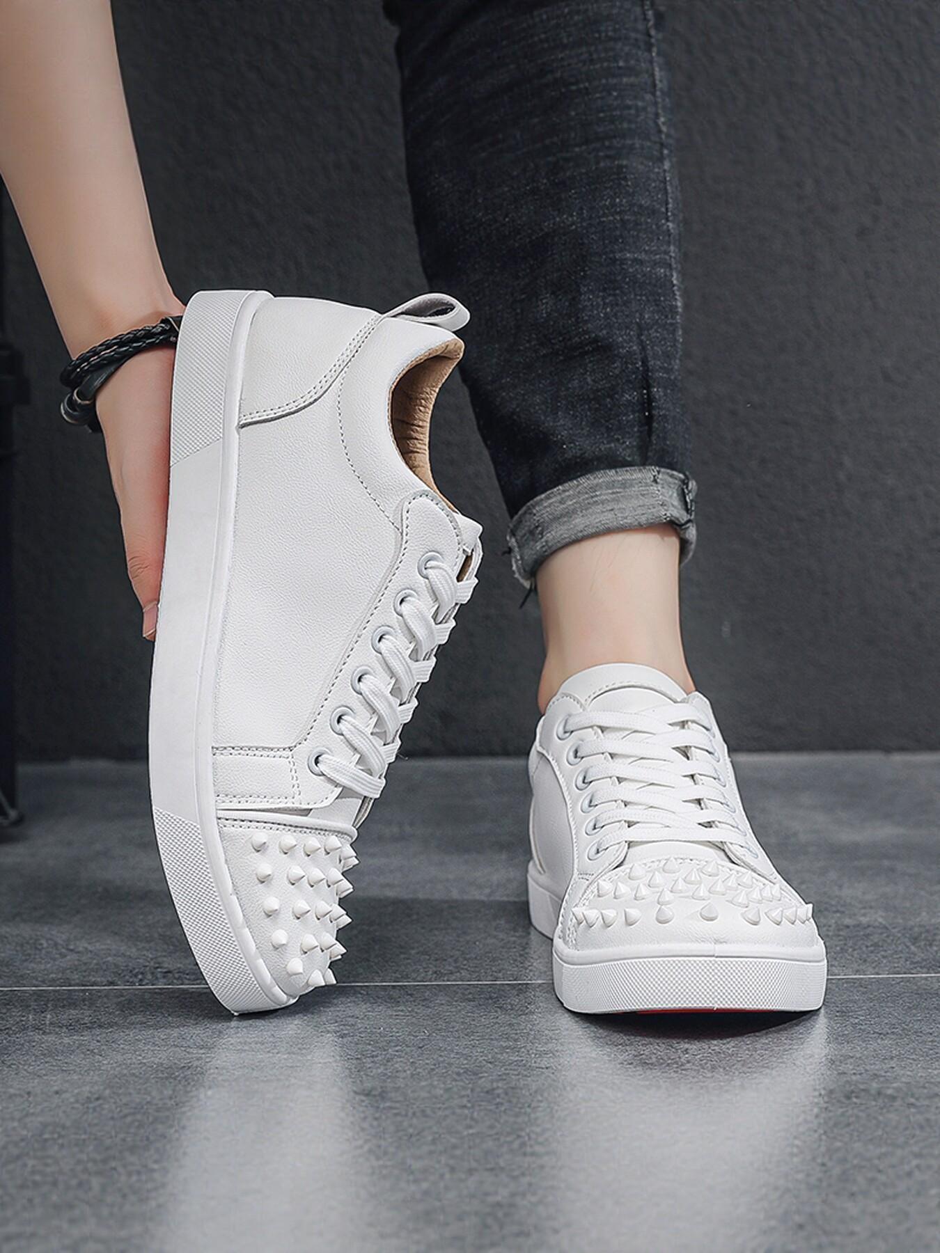 Men's Fashion Simple Rivet Board Shoes, Options, Sizes 39-44, All Seasons, Versatile Outdoor Wear