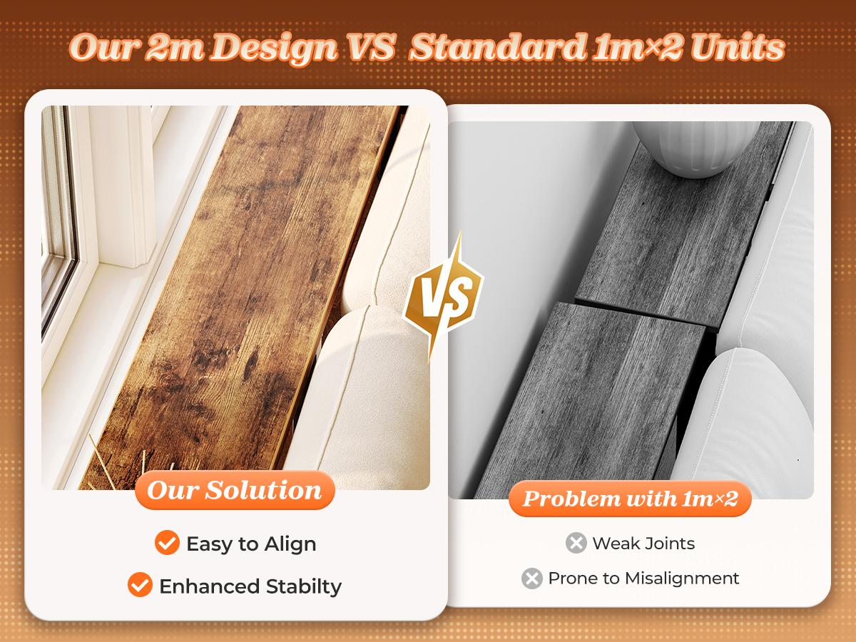 SUPERJARE 102 Inch Sofa Table with 2 Power Outlets and USB-C Ports, 5.9 Inch Narrow Console Table with Storage, Extra-Long, for Couch，Behind Sofa or Bed