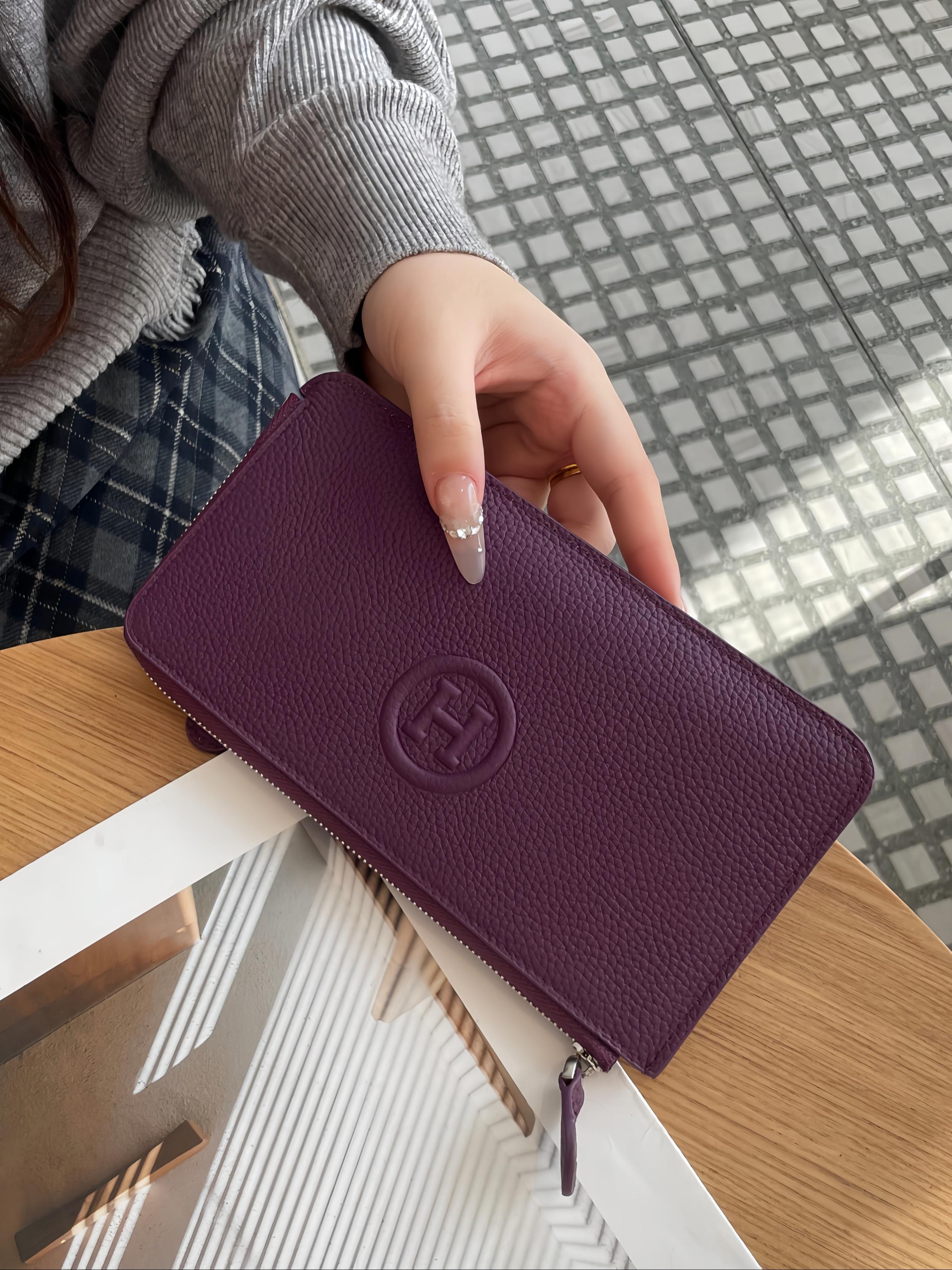 Fashionable Letter Embossed Zip Wallet, 6 Color Options, Multi-Functional Card Holder, Ladies' Long Wallet, High-Quality Women's Coin Purse