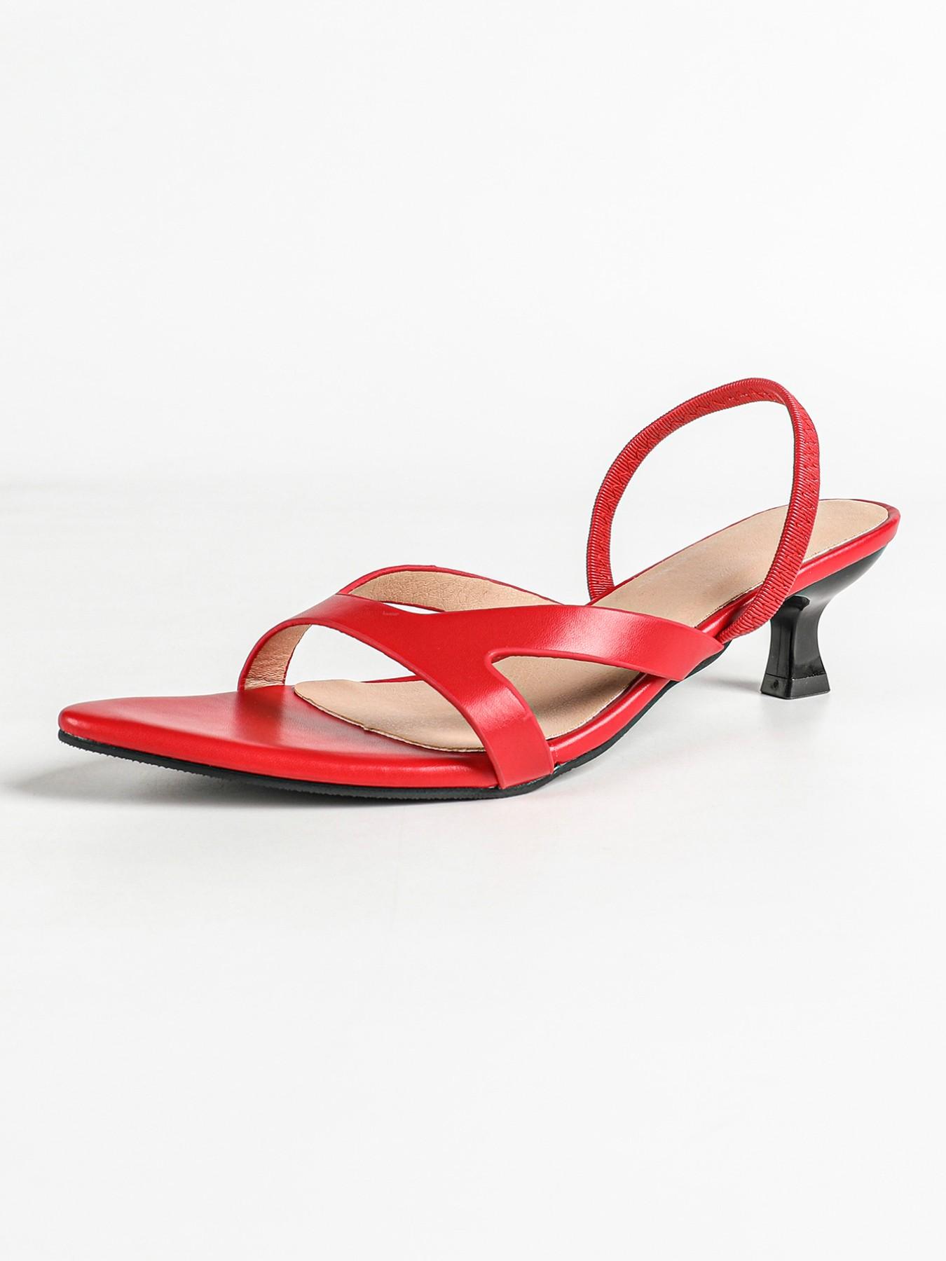Minimalist V-Shape Pointed Toe Sandals, Unlock Urban Women's Sharp Elegance, Stylish Summer Footwear for City Life