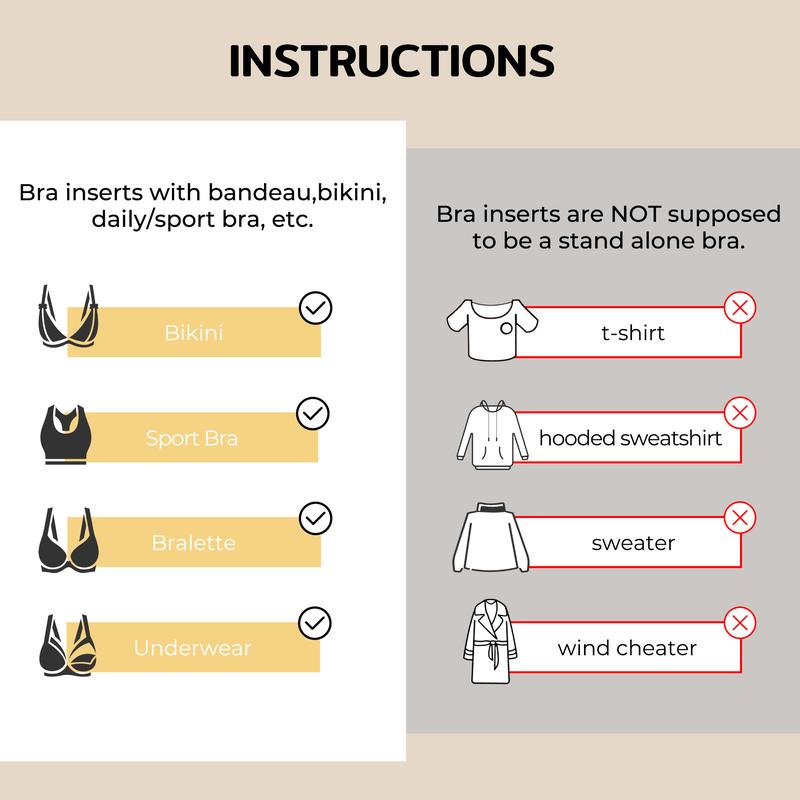 Niidor Sticky Bra Inserts, 1 Pair Pack Bra Pad ,Instant Boosts Double Sided Adhesive Bra Cup, Thighs outfit Enhancer,Ultra Boost Inserts Womenswear Accessories,Lady Underwear, Feminine Clothing, push sticky pads, sticky inserts, sticky bra push,Outdoorfun