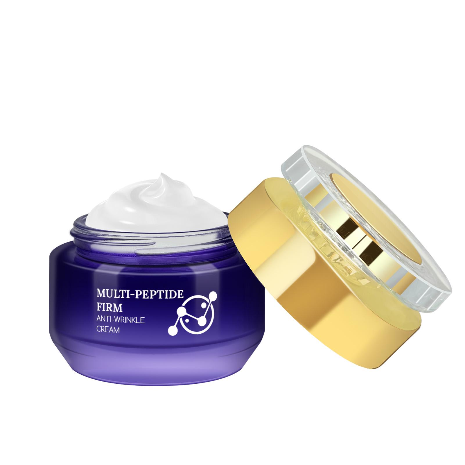 Multi-Peptide Firm Anti-Wrinkle Cream 50g, Gentle Non-Irritating, Adds Collagen Niacinamide Hyaluronic Acid, Long-Lasting Moisture, All Skin Types