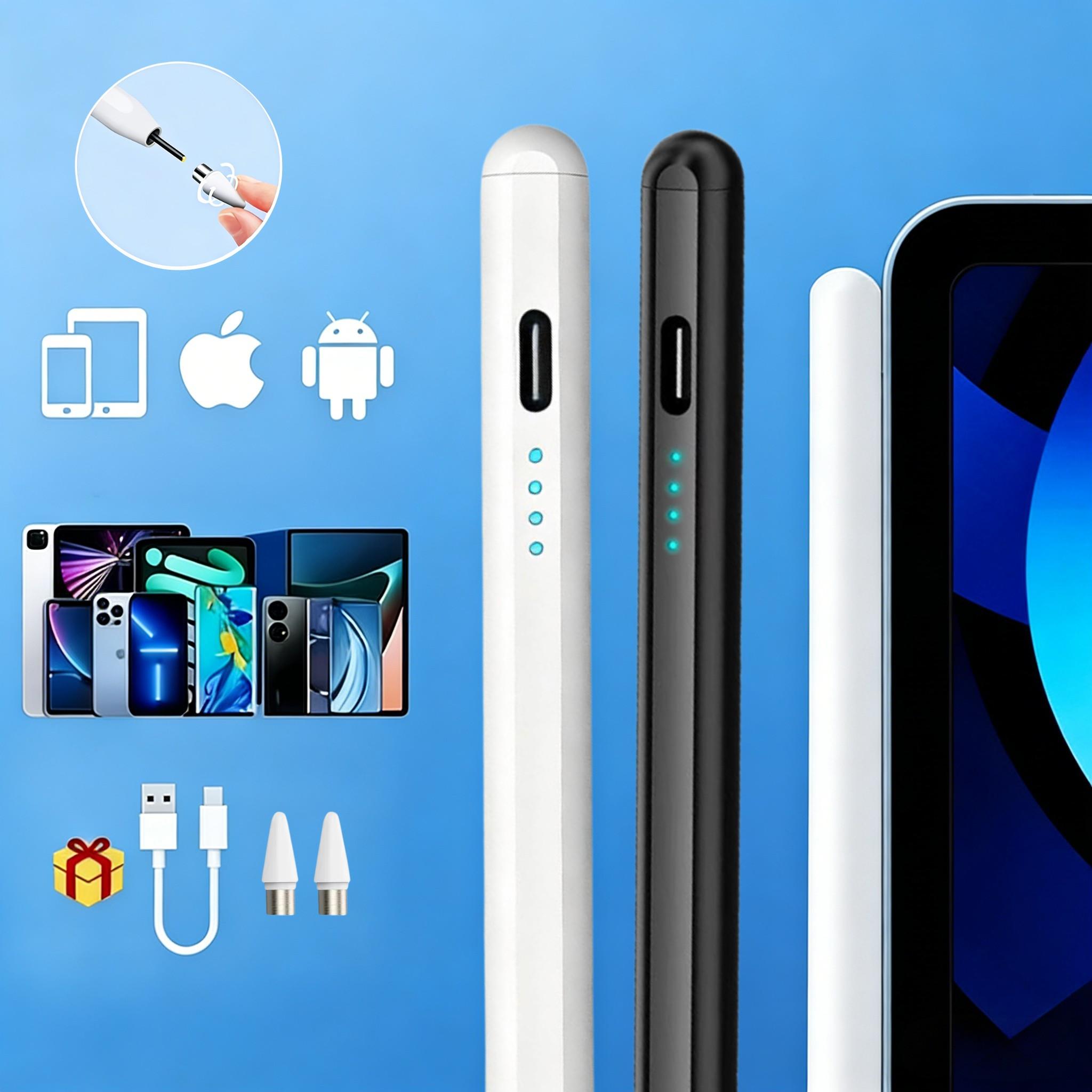 Universal Touch Pen Compatible with iOS Android Tablets Phones, Multi-Colored Tips, Capacitive Stylus Touch Pen for Drawing Writing