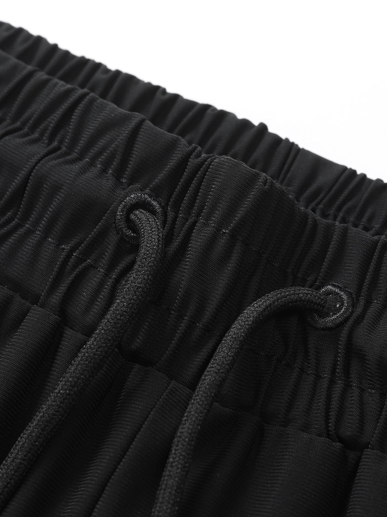 Summer Japanese Samurai Style Ice Silk Quick-Dry Sports Pants, Men's Loose Fit Striped Ankle Pants, Elastic Breathable Casual Trousers