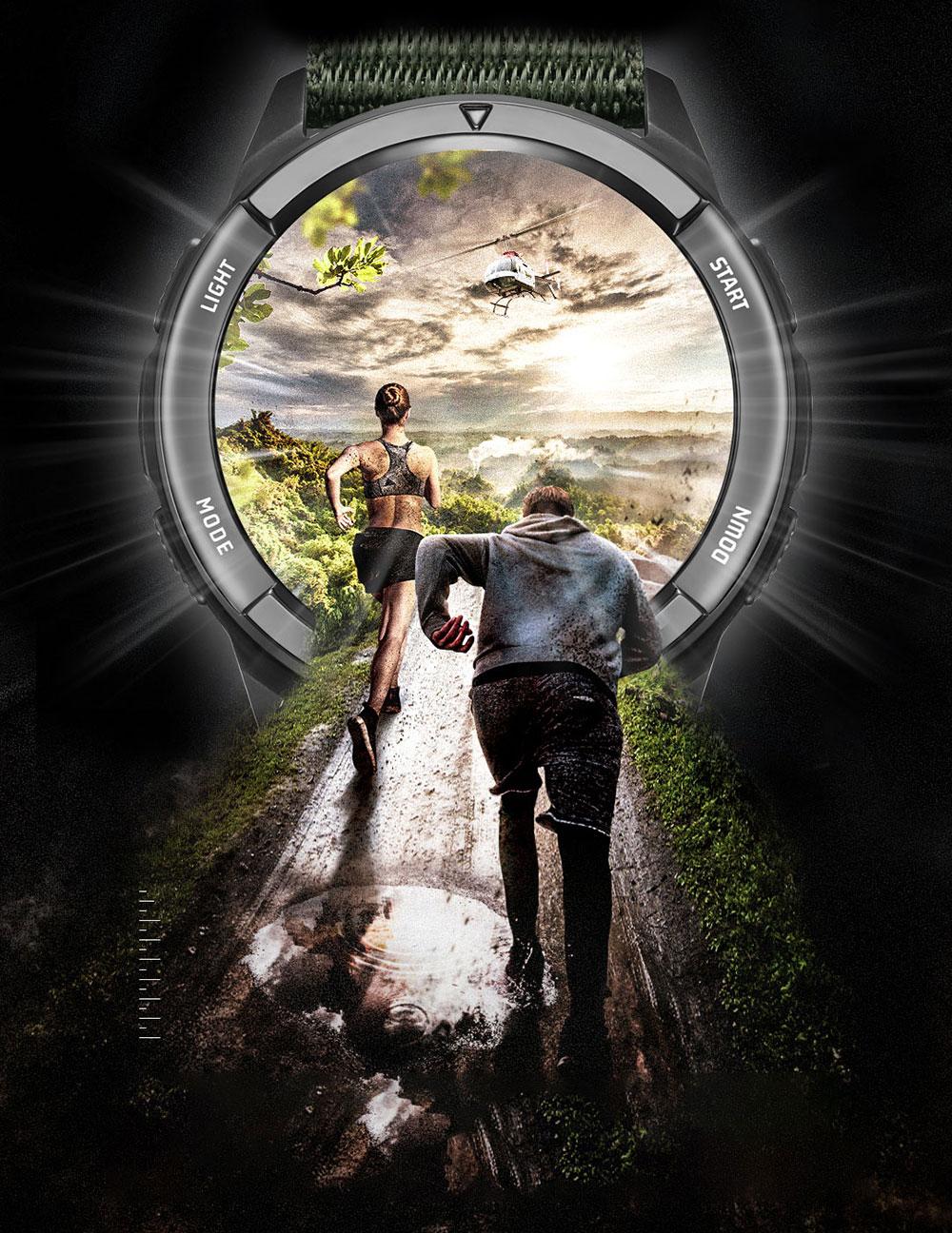 Men's Digital Carbon fiber Watch Shock Militray Sports Super Light Outdoor Compass Waterproof 50M Wristwatches