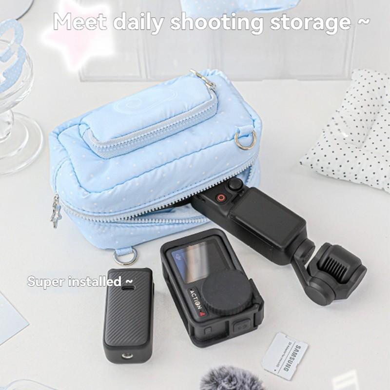 1PC Soft Camera Bag Versatile Storage Pouch, Single Shoulder Crossbody Detachable Design, Ideal for Travel & Daily Use, Durable Material