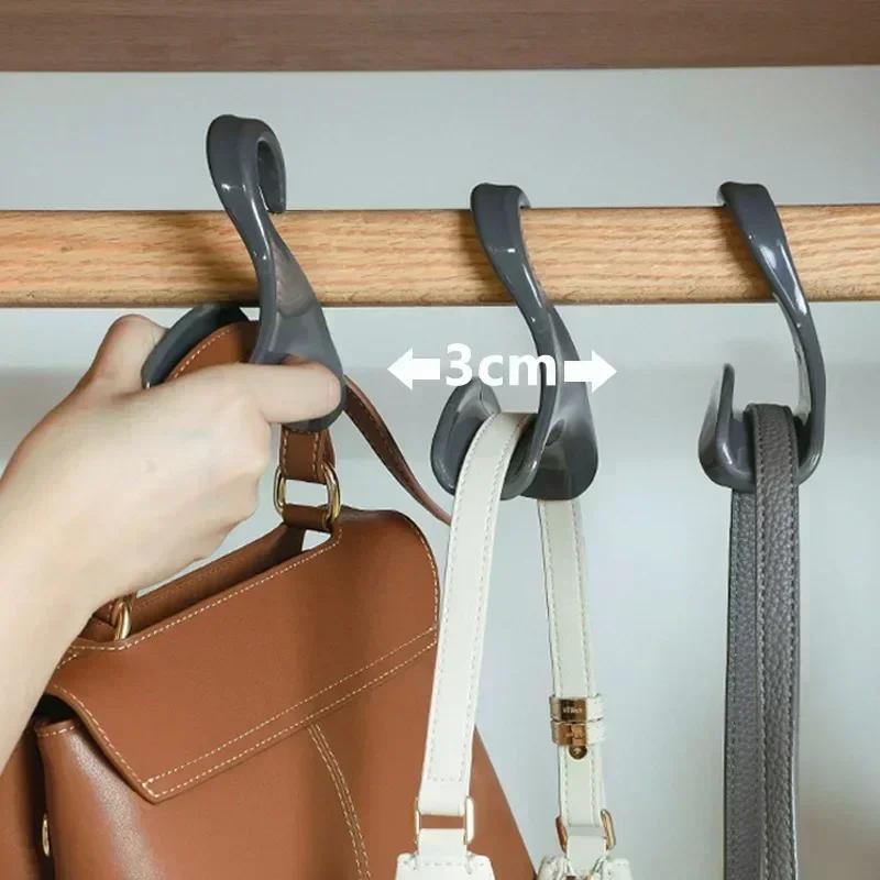 5 bags, exclusive hangers to prevent bag deformation hooks, Japanese style bedroom wardrobes, backpacks, scarves, multi-purpose arched hangers