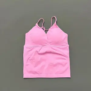 HISTELLO Vision Sports Top Women Slim Fit Gym Workout Vest High Elastic Yoga Tank Top Quick Dry Activewear Running Fitness Vest