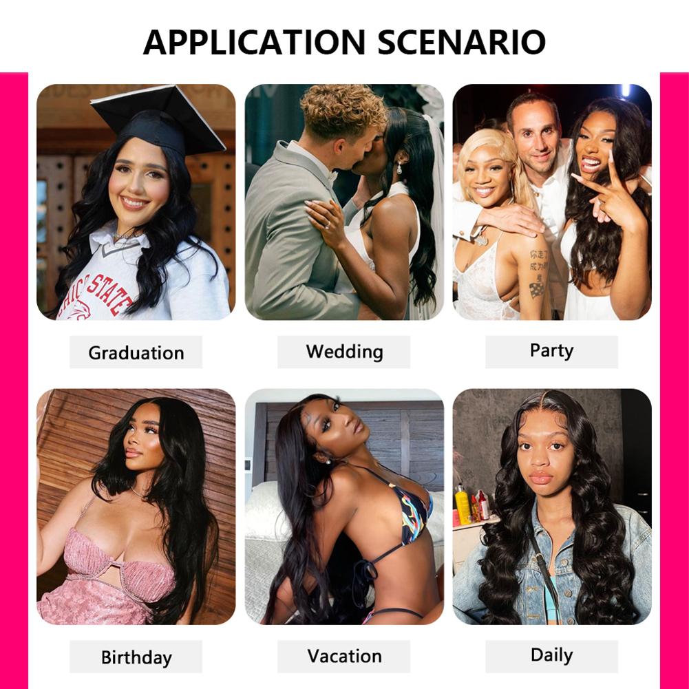 QUANDIAN 13x6 Lace Front Wigs Human Hair HD Transparent Lace Frontal Wig Body Wave 200% Density Human Hair Pre Plucked Brazilian Virgin Hair Springtok QUANDIAN 13x6 Lace Front Wigs Human Hair HD Transparent Lace Frontal Wig Body Wave 200% Density Human Hair Pre Plucked Brazilian Virgin Hair Springtok