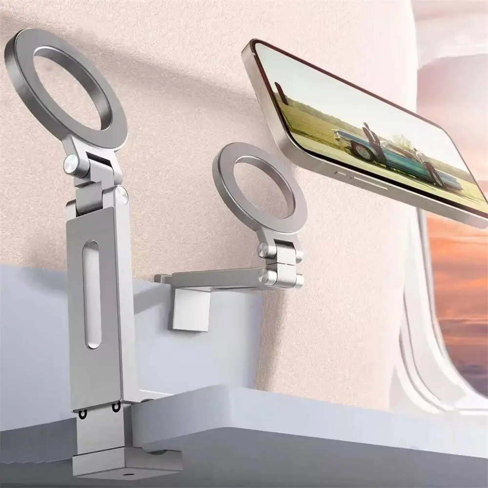 Universal Hands-Free Airplane Phone Holder, Portable Airplane Essential Phone Mount Compatible with Various Mobile Phones